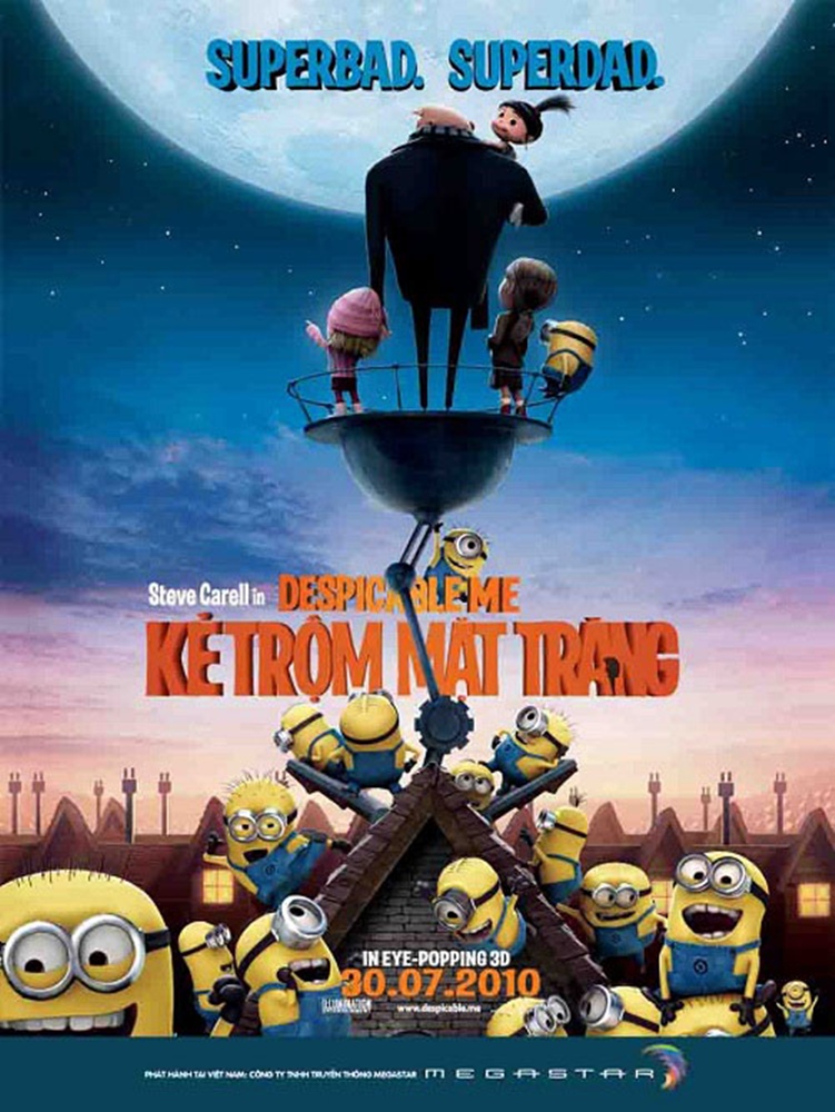 Poster film minion kẻ trộm mặt trăng
