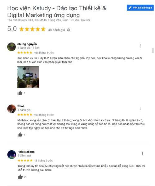 cựu học viên feedback 